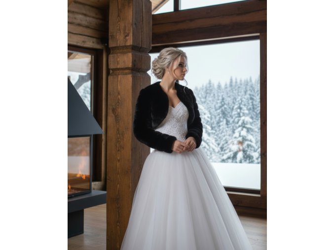 BF-14 černý kožíšek