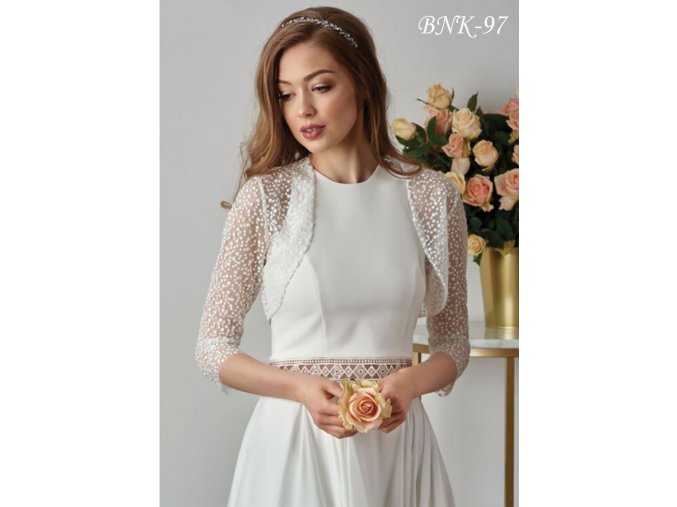 BNK-97 kabátek přes svatební šaty