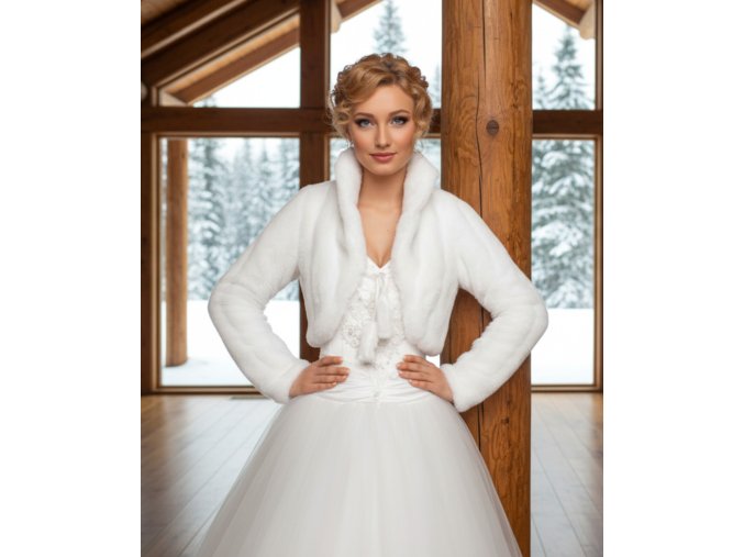 BF-56 bílý kožíšek