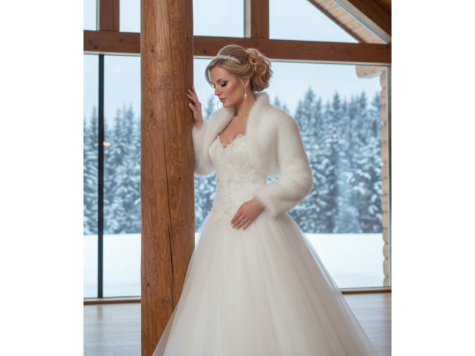 BF-61 svatební kožíšek