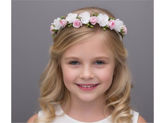 DM-080 dětská svatební čelenka