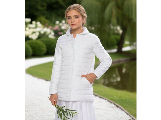 DFK-211 bílá dětská bunda