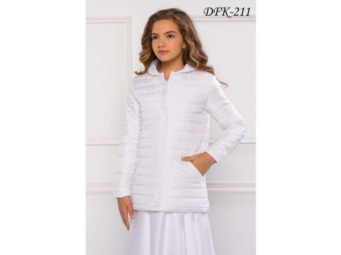DFK-211 bílá dětská bunda
