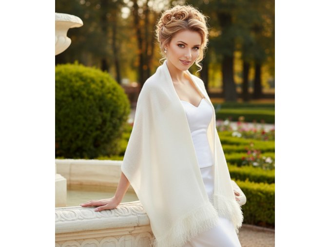 BS-78 svatební šál přes ramena