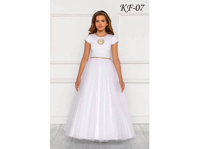 KF 07 bílé šaty na první přijímání