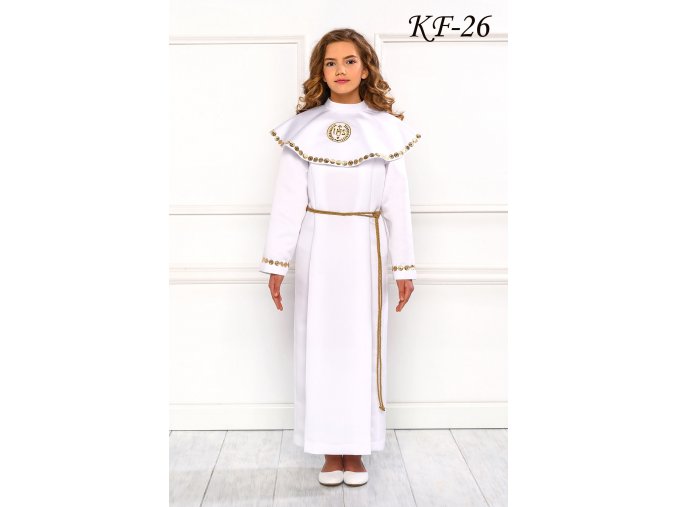 KF 26 bílé šaty na první přijímání