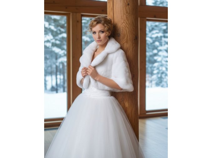 BF-74 bílý kožíšek