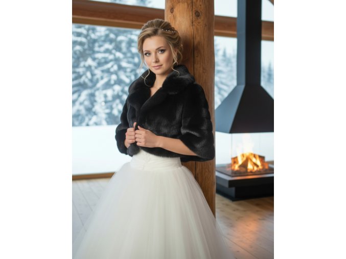 BF-74 černý kožíšek