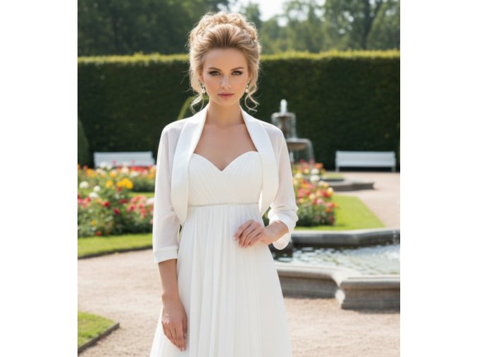 BD-12 bolerko na svatební šaty