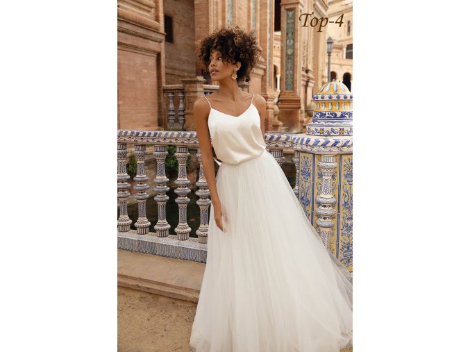 Top-4 saténový top