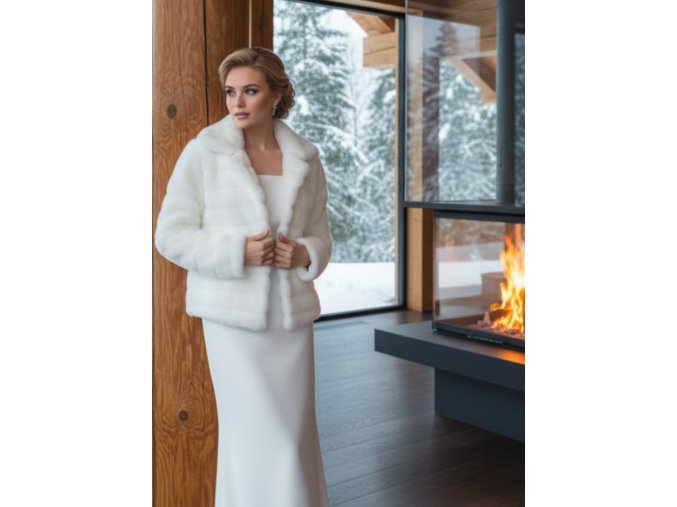 BF-238 bílý kožíšek