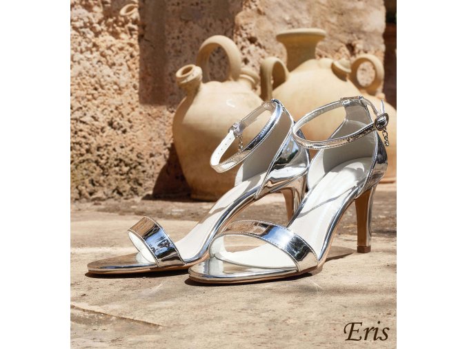 Eris společenské boty stříbrné