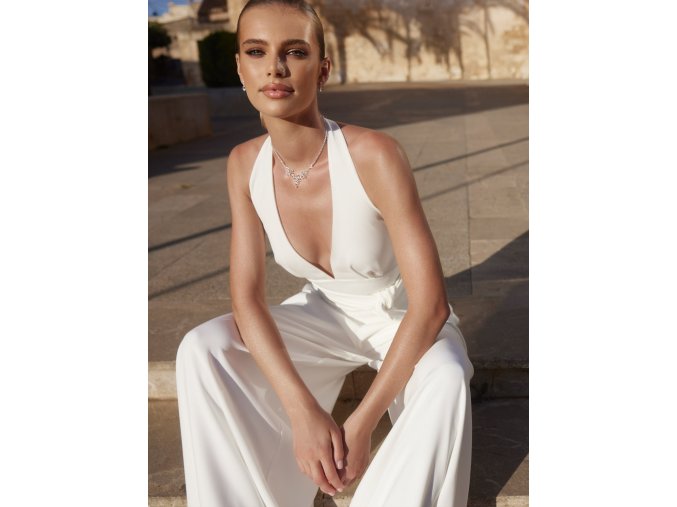 Ezra-468 kalhotové svatební šaty