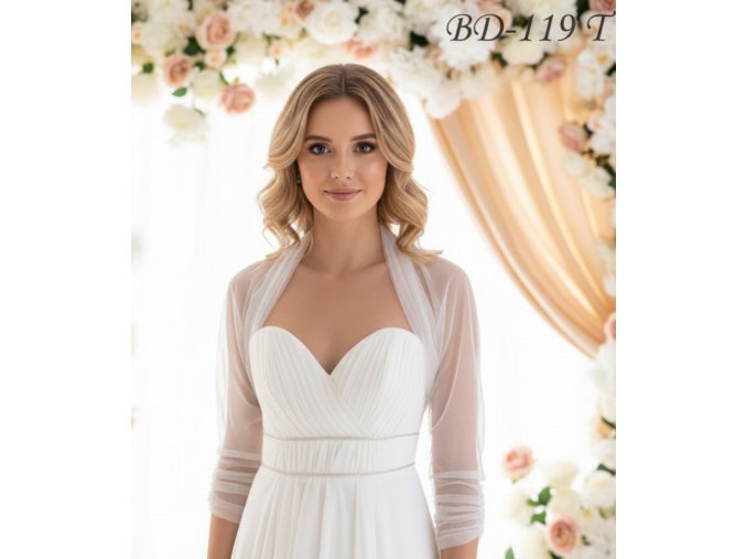 BD-119 bolerko na svatební šaty