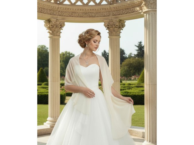 SM-45 lehký šál přes ramena k šatům