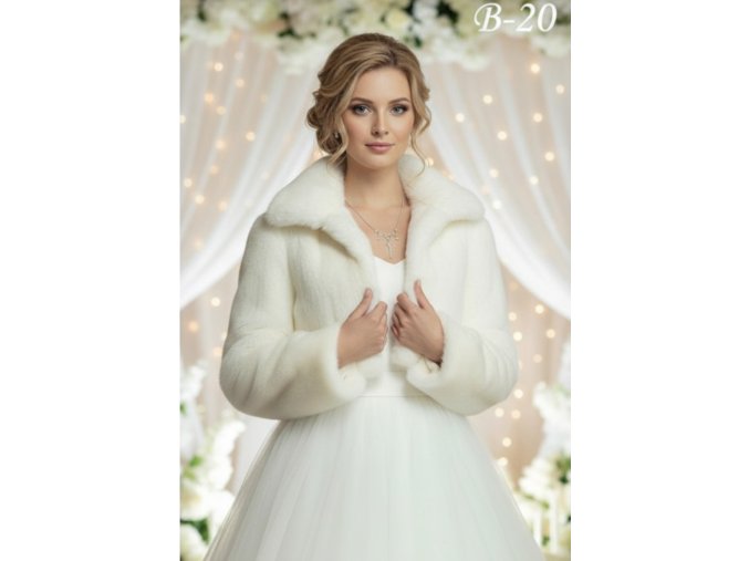 B-20 kožíšek na svatební šaty