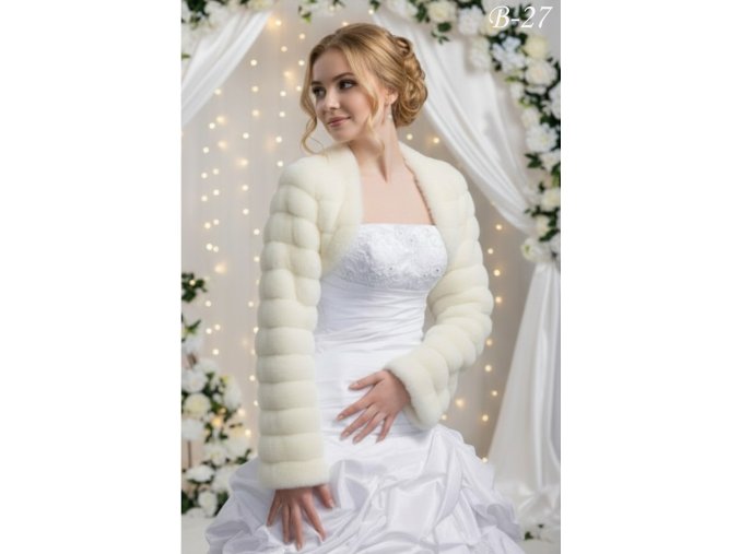 B-27 svatební bolerko zimní