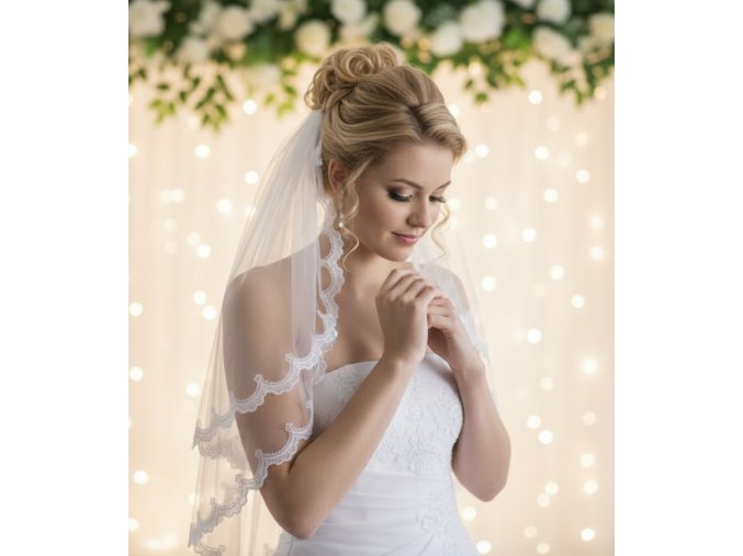 Z-41 krajkový závoj