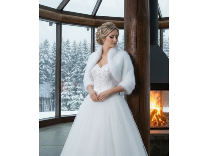 BF-57 bílý kožíšek