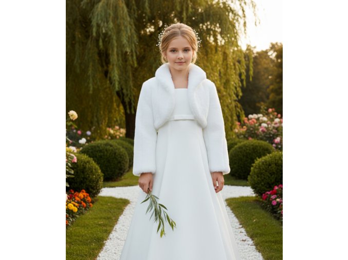 DFK-26 bílý dětský kožíšek