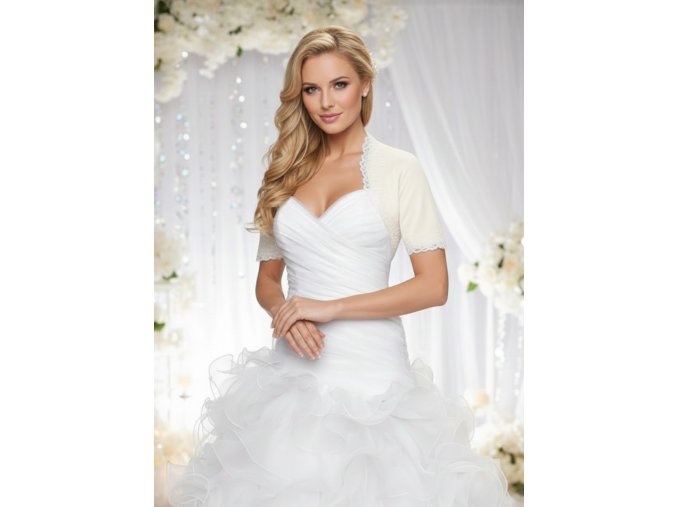 BF-105 svatební bolerko ivory