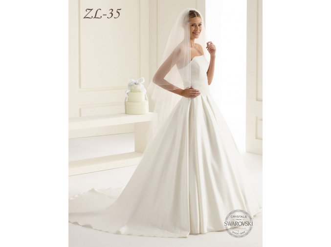 ZL-35 dlouhý svatební závoj