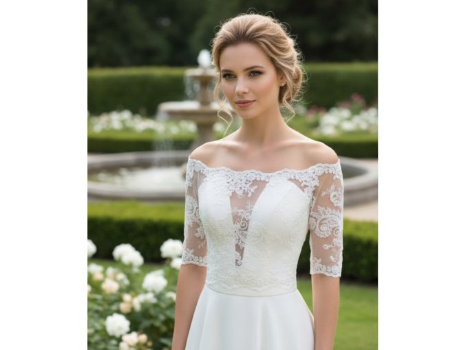 BD-108L krajkový top na svatbu