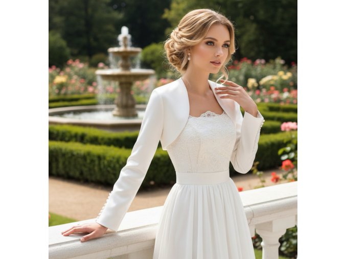 BD-61 bolerko na svatební šaty