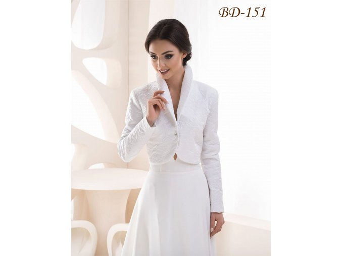 BD-151 bílý prošívaný kabát