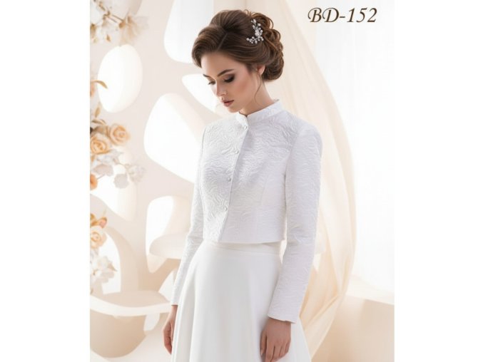 BD-152 bílý prošívaný kabátek