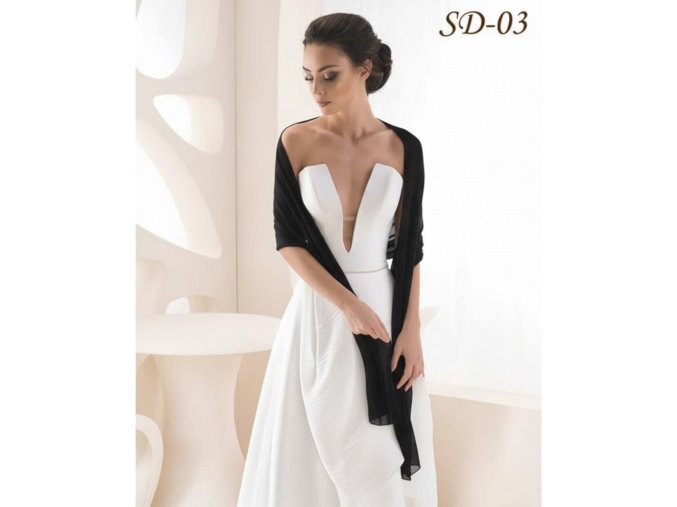 SD-03 šifonový šál přes ramena