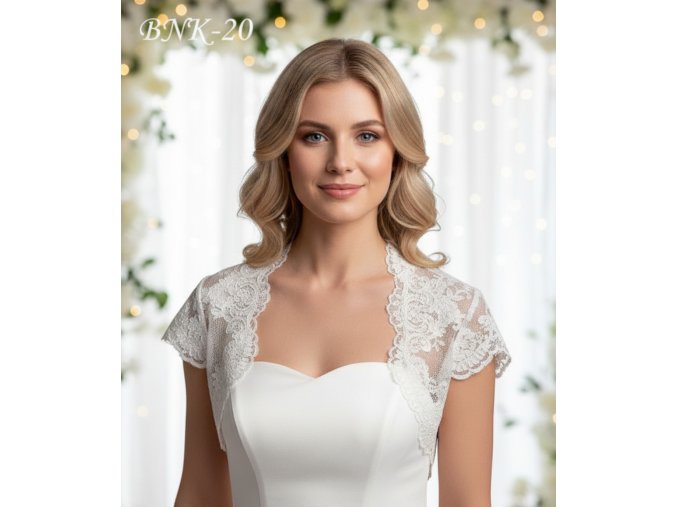BNK-20 svatební bolerko krajkové