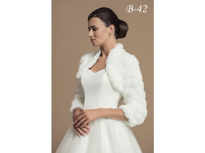 B-42 bílý kožíšek