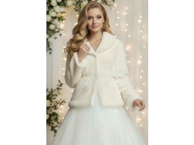 B-107 kožíšek na svatební šaty