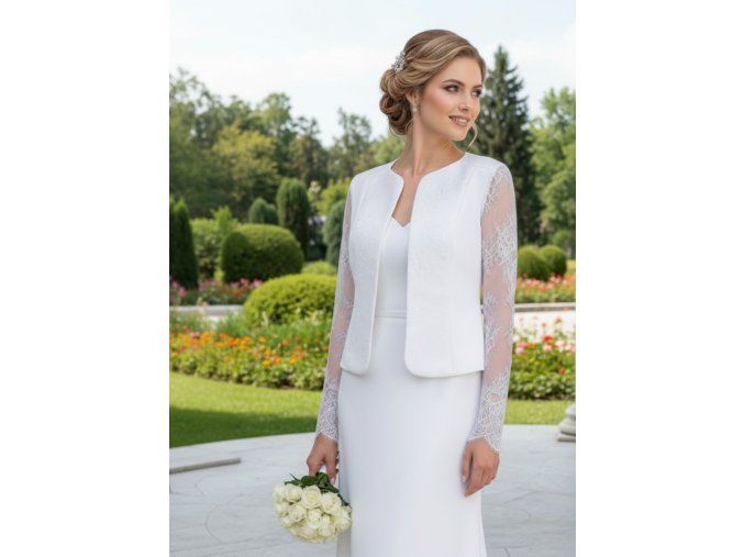 BF-197 svatební bolerko krajkové