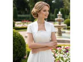 BD-45 bílé bolerko