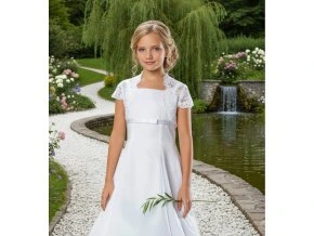DFK-185 šaty pro družičky dětské bílé