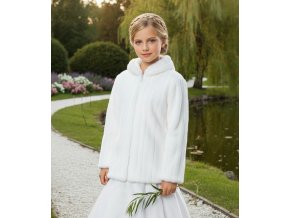 DFK-205 dětský kožíšek bílý