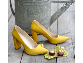 D 207 yellow leather