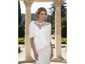 SD-156 bílý svatební šál