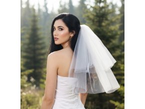 ZS-58 svatební závoj krátký