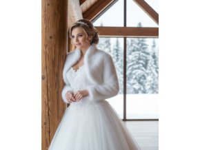 BF-61 bílý kožíšek