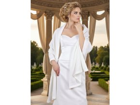 BSP-52 bílý svatební šál