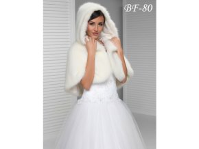 BF-80 ivory pelerína s kapucí