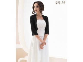 SD-14 černý šál přes šaty