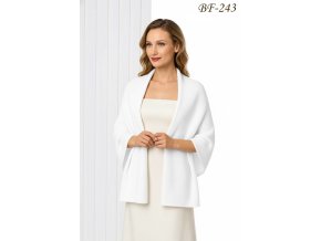 BF-243 bílý šál přes ramena