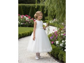 DF-06 dětské bílé šaty pro družičku