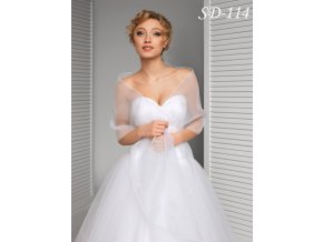 SD-114 bílý šál přes ramena