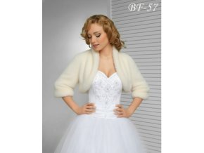 BF-57 smetanový dámský kožíšek