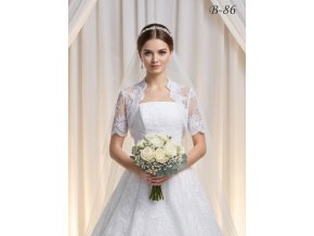 B-86 svatební bolerko krajkové